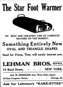 1902 ad for Foot warmer