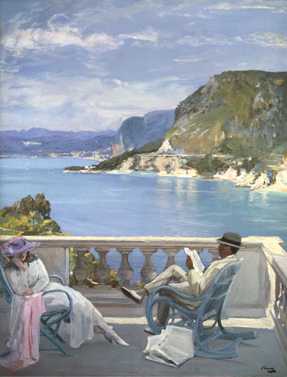 On the Riviera by Sir John Lavery