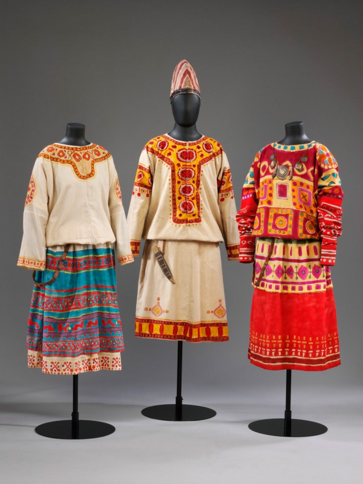 Costumes for two Maidens and an Elder from The Rite of Spring, 1913