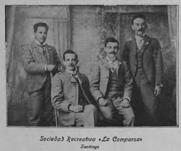 Members of Recreational Society "La Comparsa."