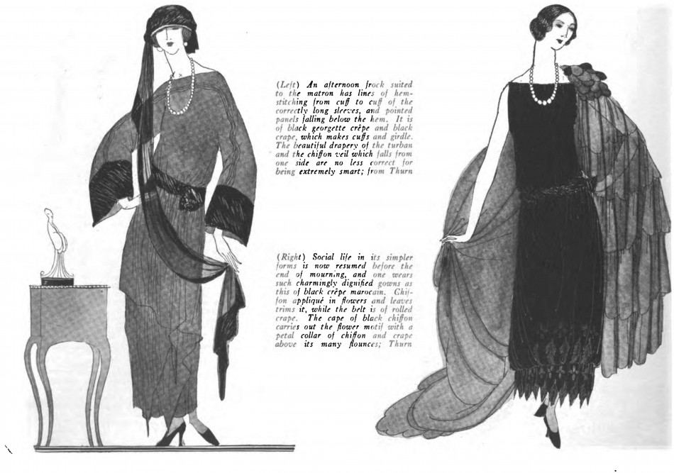 Vogue - mourning, 1922