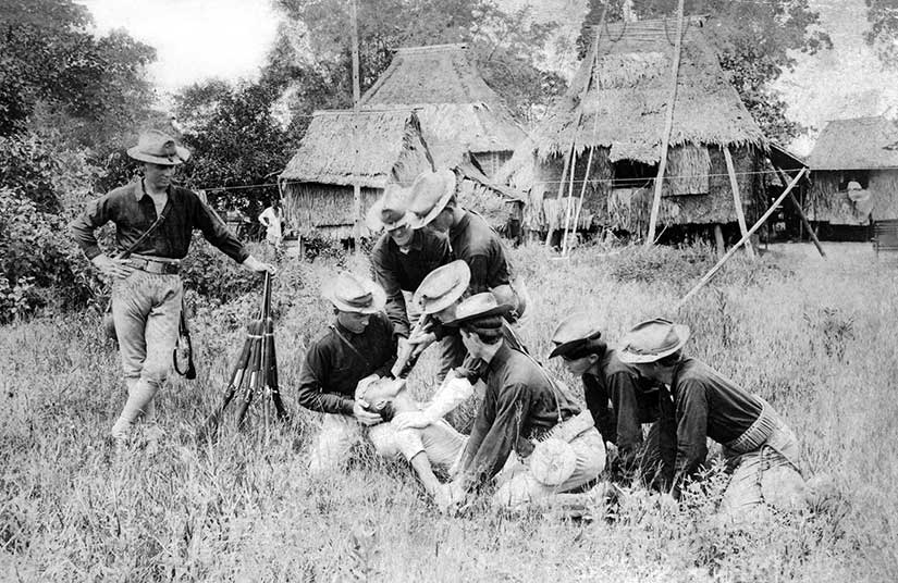 35th US Volunteer Infantry illustrating the water cure in the Philippine-American War